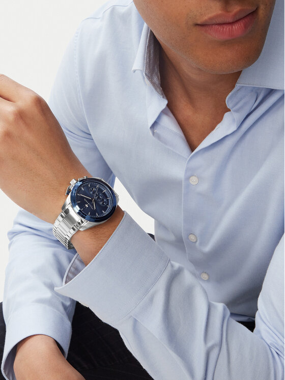 Maserati Годинник Maserati Traguardo Chronograph R8873612067 Срібний
