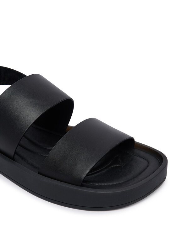 Calvin Klein Sandali Calvin Klein Webbing Back Strap HM0HM02095 Nero