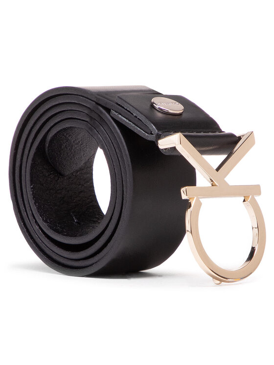 Calvin Klein Ženski remen Calvin Klein Ck Adj.Logo Belt 3.5Cm K60K602141 Crna