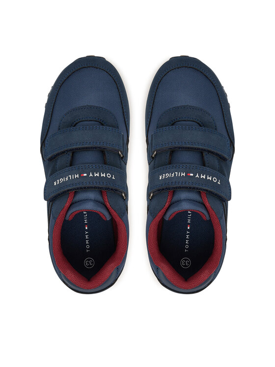 Tommy Hilfiger Sportcipők Tommy Hilfiger Low Cut Velcro Sneaker T1X9-35253-1960 S Sötétkék