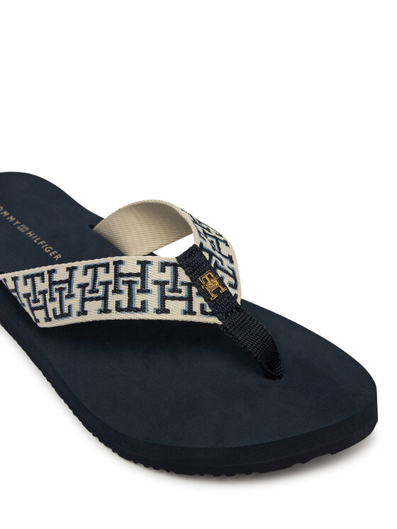 Tommy Hilfiger Japanke Tommy Hilfiger Th Corporate Sandal FW0FW09610 Tamnoplava