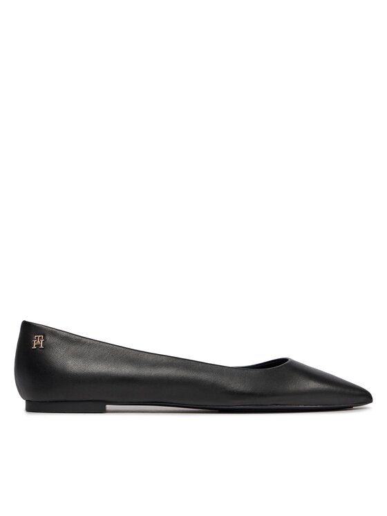 Tommy Hilfiger Balerinos Tommy Hilfiger Essential Pointed Ballerina FW0FW07863 Juoda