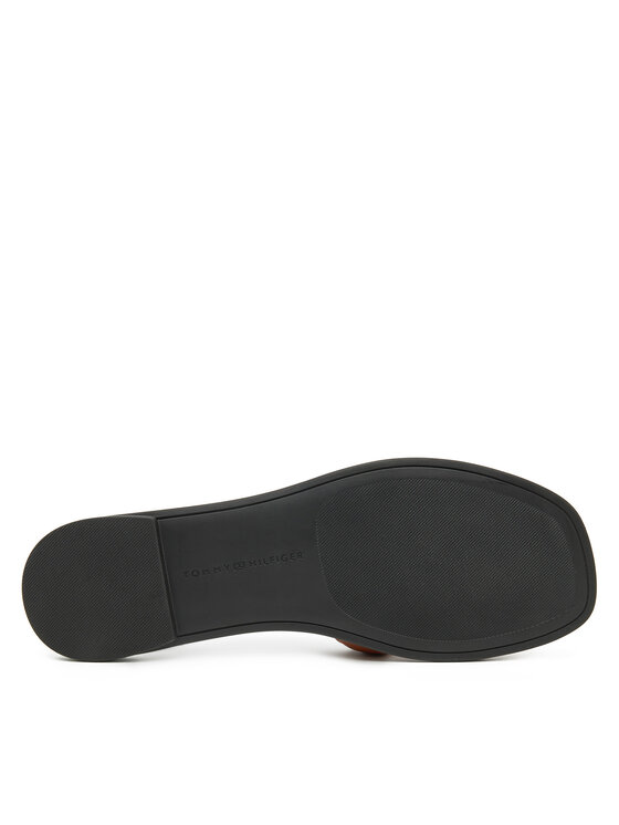 Tommy Hilfiger Чехли Tommy Hilfiger Th Logo Strap Mule FW0FW08671 Кафяв