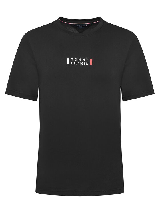 Tommy Hilfiger Tommy Hilfiger Camiseta Brand Love MW0MW41453 Negro Regular Fit