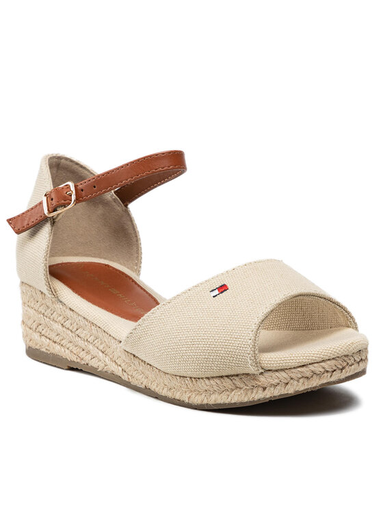 Tommy Hilfiger Espadrilles Tommy Hilfiger Rope Wedge Sandal T3A7-32185-0048 M Bēšs