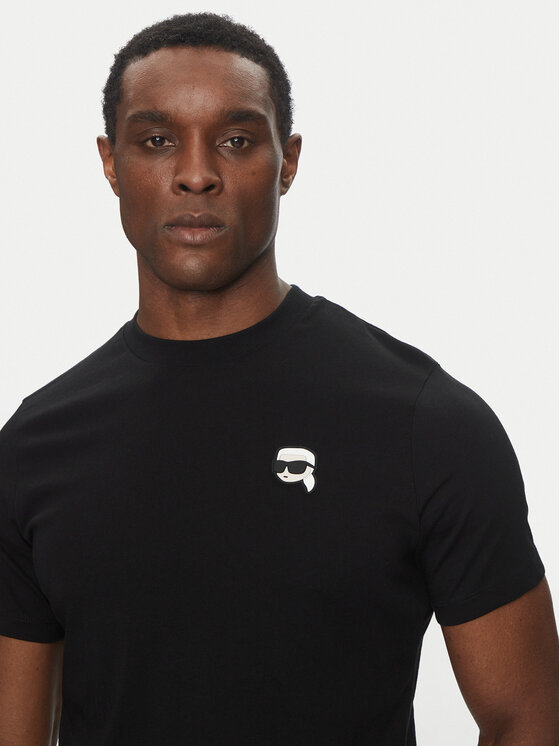 KARL LAGERFELD KARL LAGERFELD Marškinėliai 755710 500224 Juoda Regular Fit