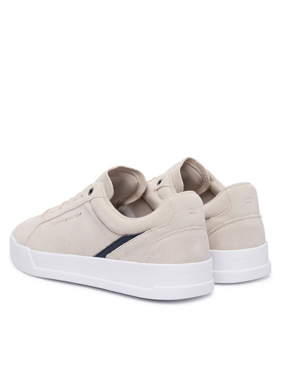 Tommy Hilfiger Sneakersy Tommy Hilfiger Th Court Premium Suede FM0FM05880 Svetlo béžová