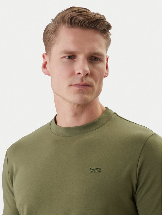 KARL LAGERFELD KARL LAGERFELD Camiseta 755034 562235 Verde Regular Fit