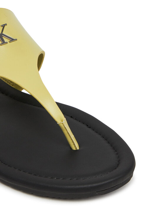 Calvin Klein Jeans Japonke Calvin Klein Jeans Flat Sandal Toepost Mg YW0YW01691 Zelena