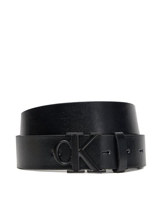 Calvin Klein Vīriešu josta Calvin Klein Ck Buckle Tumbled 35Mm LV04D7016G Melns