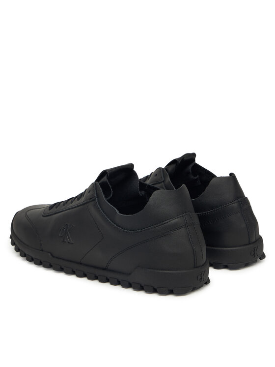 Calvin Klein Laisvalaikio batai Calvin Klein Low Profile Runner Lth Mg YW0YW02049 Juoda