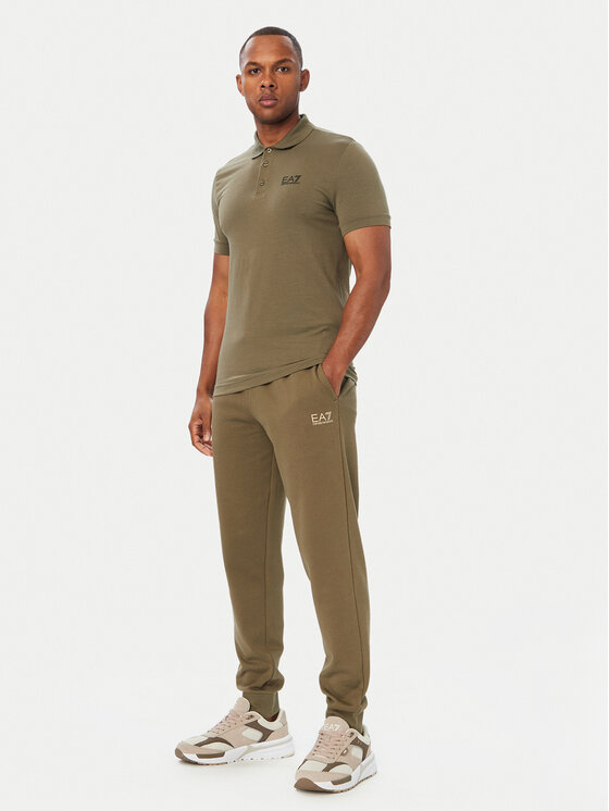 EA7 Emporio Armani EA7 Emporio Armani Polo 8NPF14 PJVQZ U7014 Caqui Regular Fit