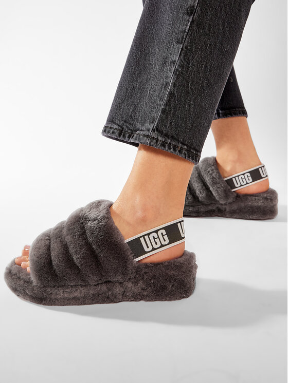 Ugg Тапочки Ugg W Fluff Yeah Slide 1095119 Сірий