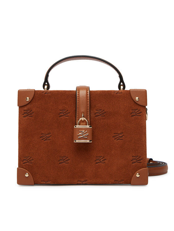 KARL LAGERFELD Ročna torba KARL LAGERFELD B1W30266 Rjava