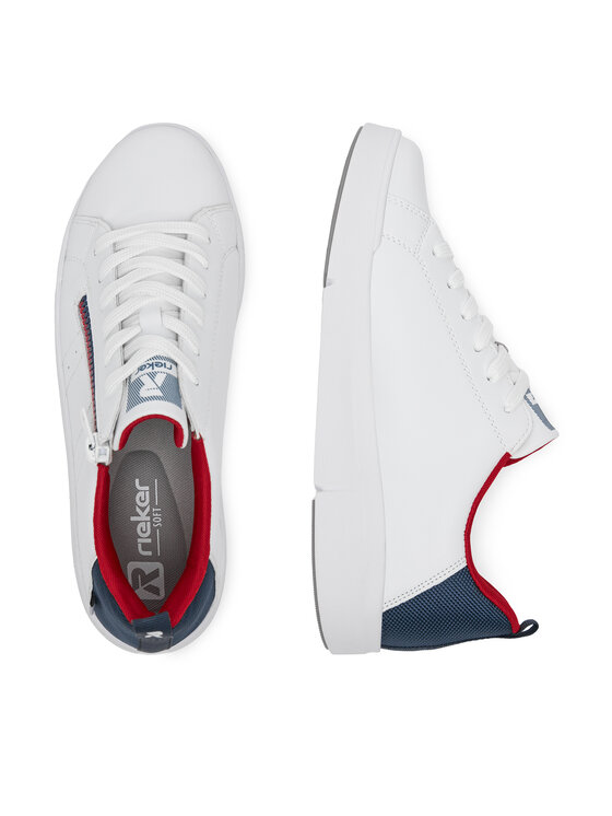 Rieker Revolution Lifestyle Sneakersy Rieker Revolution Lifestyle 41906-80 Biały