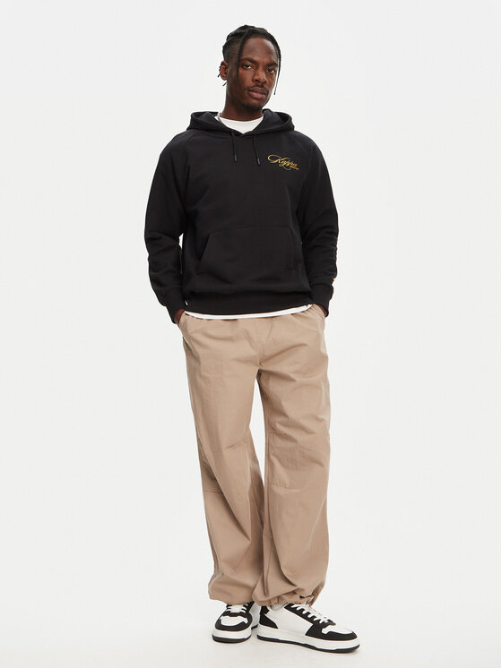 Kappa Kappa Μπλούζα Nilufer 341T54W Μαύρο Regular Fit