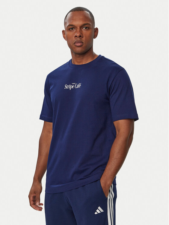 adidas adidas Футболка Coffee Cafe Donut Bag KT9711 Голубий Regular Fit