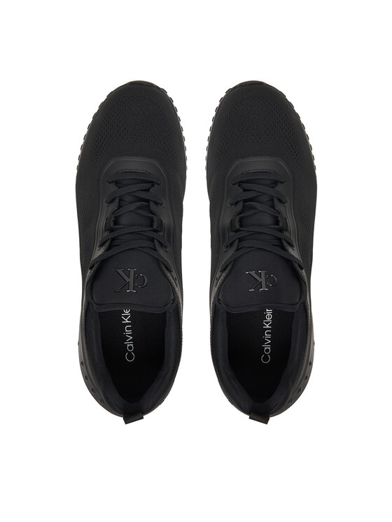 Calvin Klein Snīkeri Calvin Klein Eva Runner Sock Mix YM0YM01386 Melns