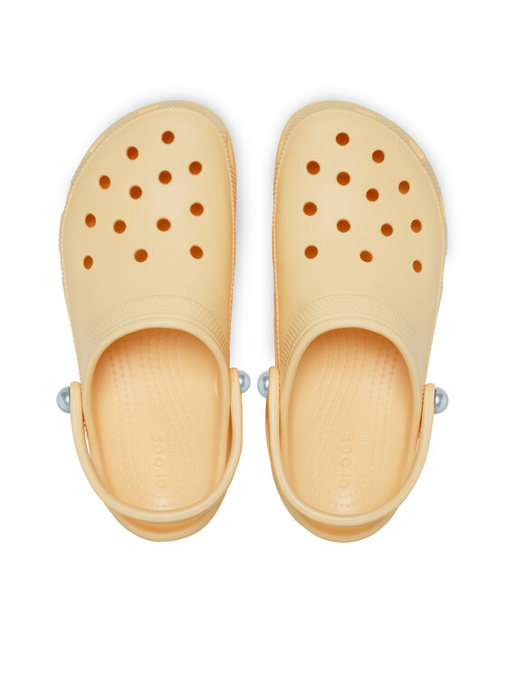 Crocs Шльопанці Crocs Classic Platform Pearl Clog 211231 Жовтий