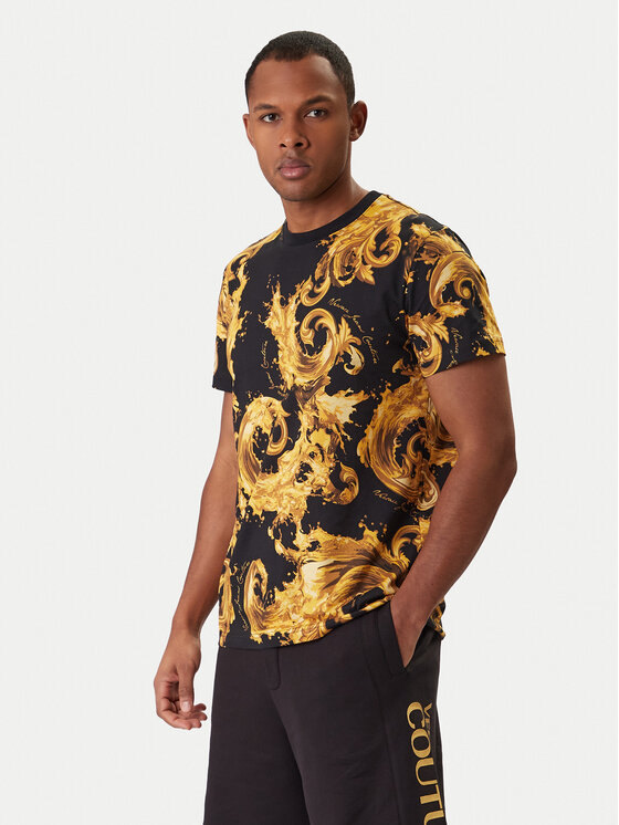 Versace Jeans Couture Versace Jeans Couture Camiseta 80GAH6S0 JS543 Negro Regular Fit