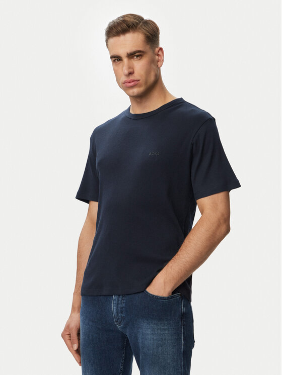 BOSS BOSS Camiseta Rn 2P Rib 50563886 Azul Slim Fit
