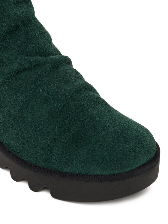 Fly London Polokozačky Fly London Bannfly P501538012 Zelená