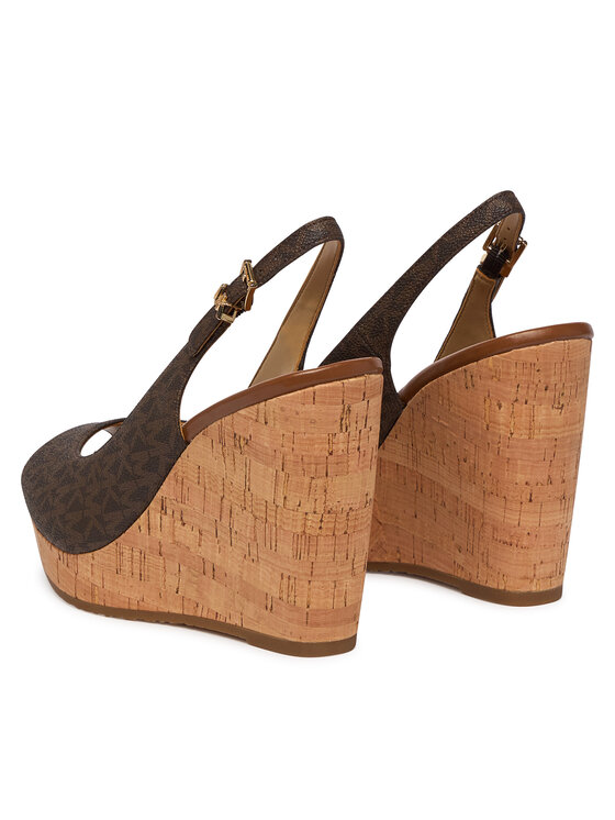 MICHAEL Michael Kors Sandale MICHAEL Michael Kors Rosie Wedge 40S6RSHS1B Smeđa