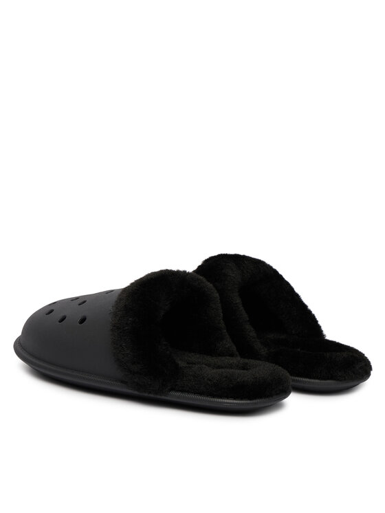 Crocs Papuče Crocs Classic Fuzz Scuff 212143 Čierna