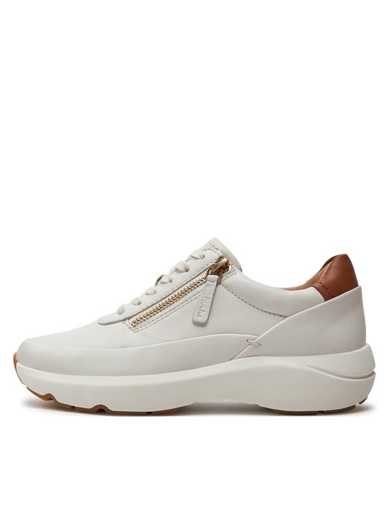 Clarks Снікерcи Clarks Tivoli Zip 26176650 Écru