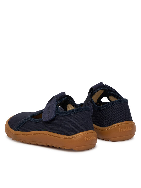 Froddo Тапочки Froddo Barefoot Canvas T-Bar G1700439 M Cиній