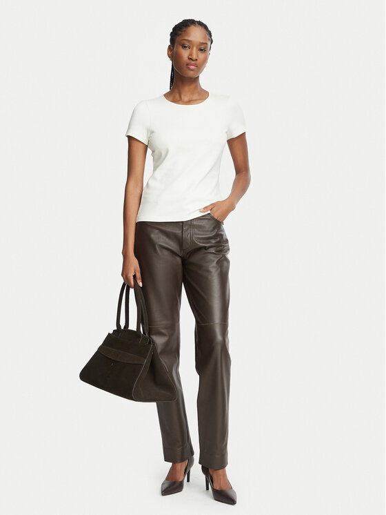 Calvin Klein Calvin Klein Camiseta LV044J208G Crema Regular Fit