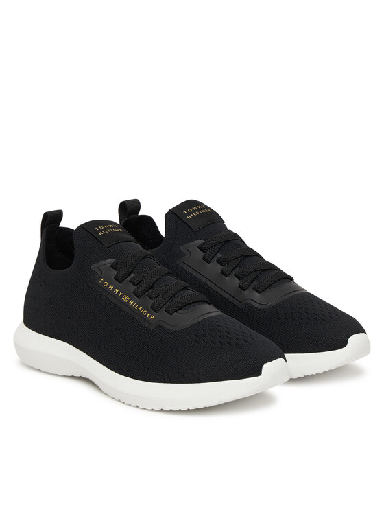 Tommy Hilfiger Sportcipők Tommy Hilfiger Th Knit Extralight Runner FW0FW09112 Fekete
