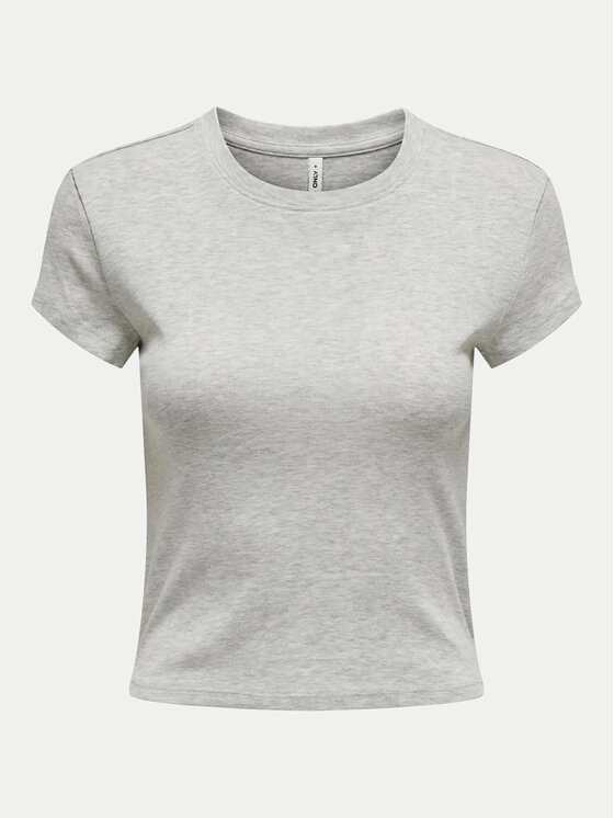 ONLY ONLY Футболка Elina 15320229 Сірий Slim Fit