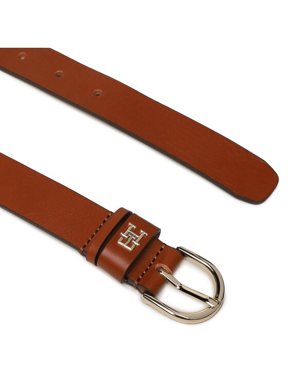 Tommy Hilfiger Cinturón para mujer Tommy Hilfiger Th Timeless 2.5 AW0AW14939 Marrón