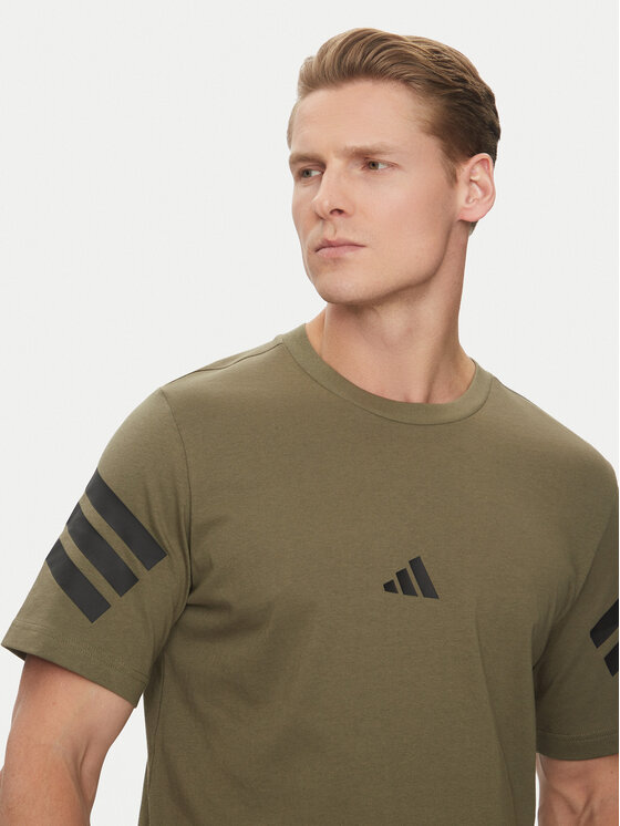 adidas adidas Футболка Future Icons 3-Stripes JD4876 Зелений Regular Fit