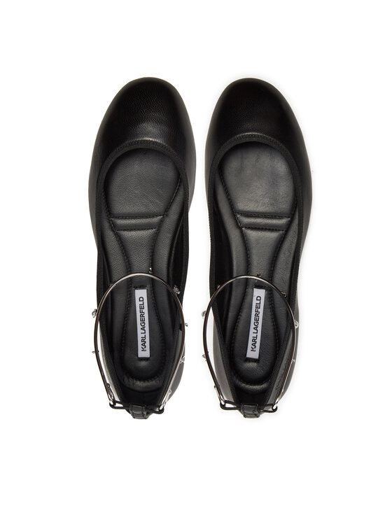 KARL LAGERFELD Balerini KARL LAGERFELD Karo KL40124 Negru