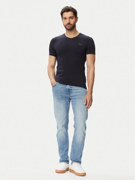 Guess Guess Футболка M6YI32 K3735 Cиній Extra Slim Fit