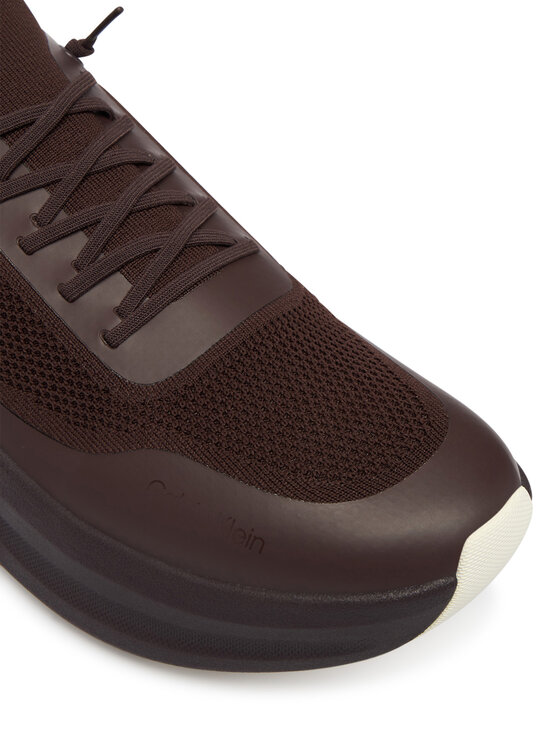 Calvin Klein Tenisice Calvin Klein Chunky Runner Lace Up Sock Knit YW0YW02033 Smeđa