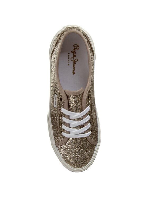 Pepe Jeans Πάνινα παπούτσια Pepe Jeans Aberlady Flash PLS30498 Χρυσό