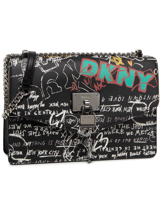 DKNY Torebka DKNY Elissa Lg Shoulder R813H281 Czarny