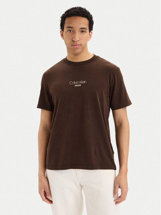 Calvin Klein Jeans Calvin Klein Jeans Camiseta LV04RB824G Marrón oscuro Regular Fit