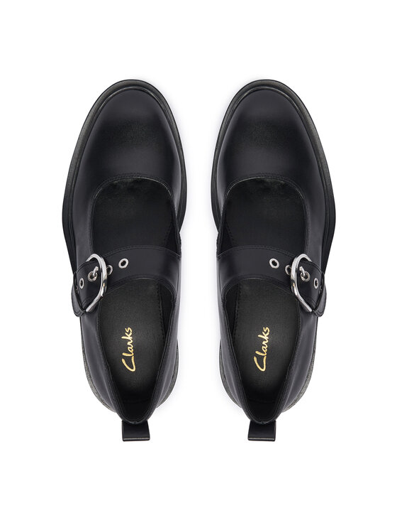 Clarks Туфлі Clarks Previa Bar 26329410 Чорний