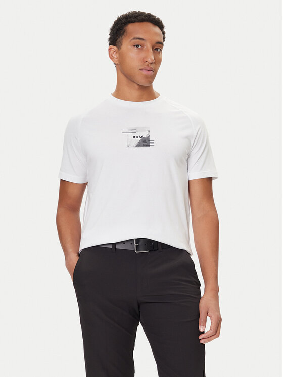 BOSS BOSS Camiseta Stripe Zone 50548093 Blanco Relaxed Fit