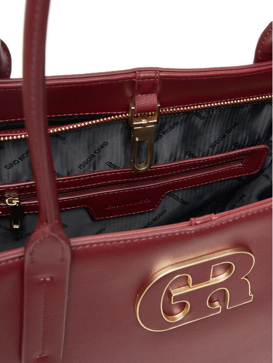 GINO ROSSI Kabelka Gino Rossi CEO-EDELWEIS Bordó