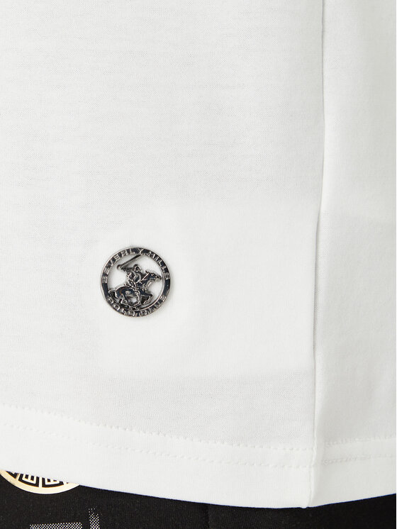 Beverly Hills Polo Club Beverly Hills Polo Club Camiseta M1608-HR Blanco Regular Fit