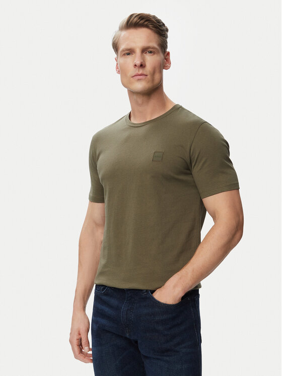 BOSS BOSS Camiseta Tales 50508584 Verde Regular Fit