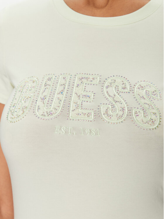 Guess Guess Футболка W5GI04 J1314 Жовтий Slim Fit