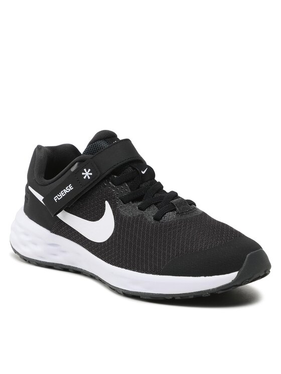 Laufschuhe Nike Revolution 6 Flyease Nn (GS) DD1113 003 Schwarz