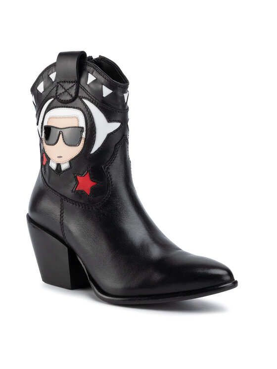 KARL LAGERFELD Členková obuv KARL LAGERFELD KL42755 Čierna