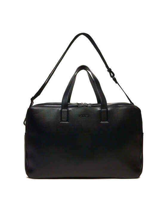 Calvin Klein Víkendová taška Calvin Klein Line Qulit Pu Weekender K50K511880 Čierna